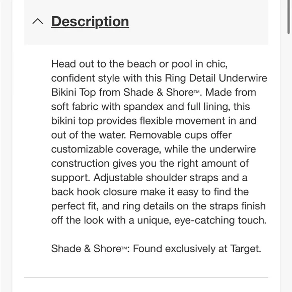 2/$30- Shade shore swim bra teal size 38DD new - Picture 16 of 16